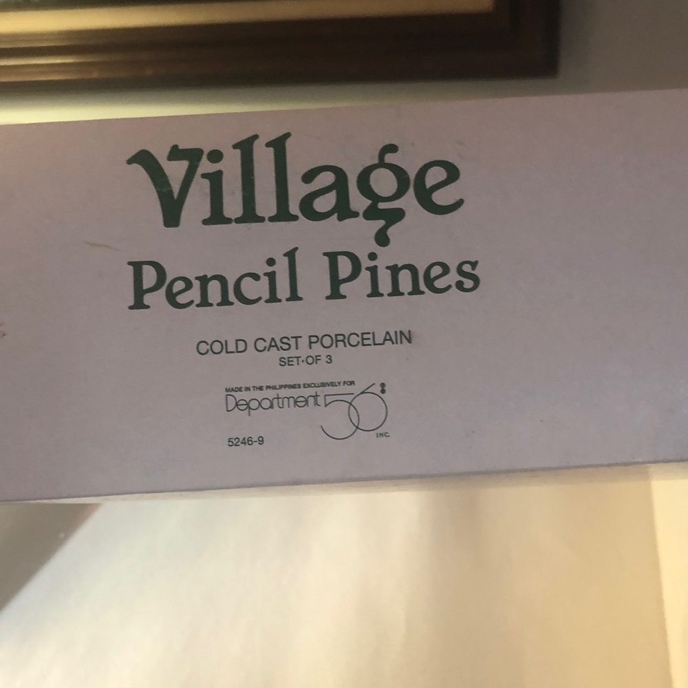 Department 56 Pencil Pines set of 3 #5246-9/Snow Village - Picture 8 of 9